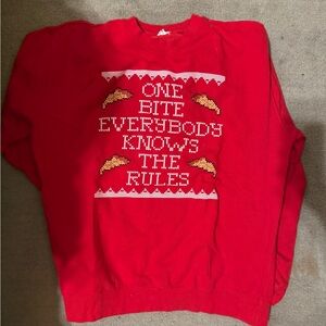 Barstool Sports One Bite Pizza Review Graphic Crewneck | XL